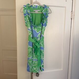 Gretchen Scott Designs Green and Blue Dress